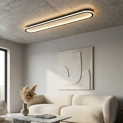 LumosAura | Sleek Modern Oblong LED Ceiling Light Fixture