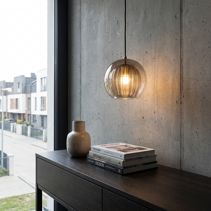 ElaraGlow | Stylish Elegant Glass Globe Pendant Light Fixture 8
