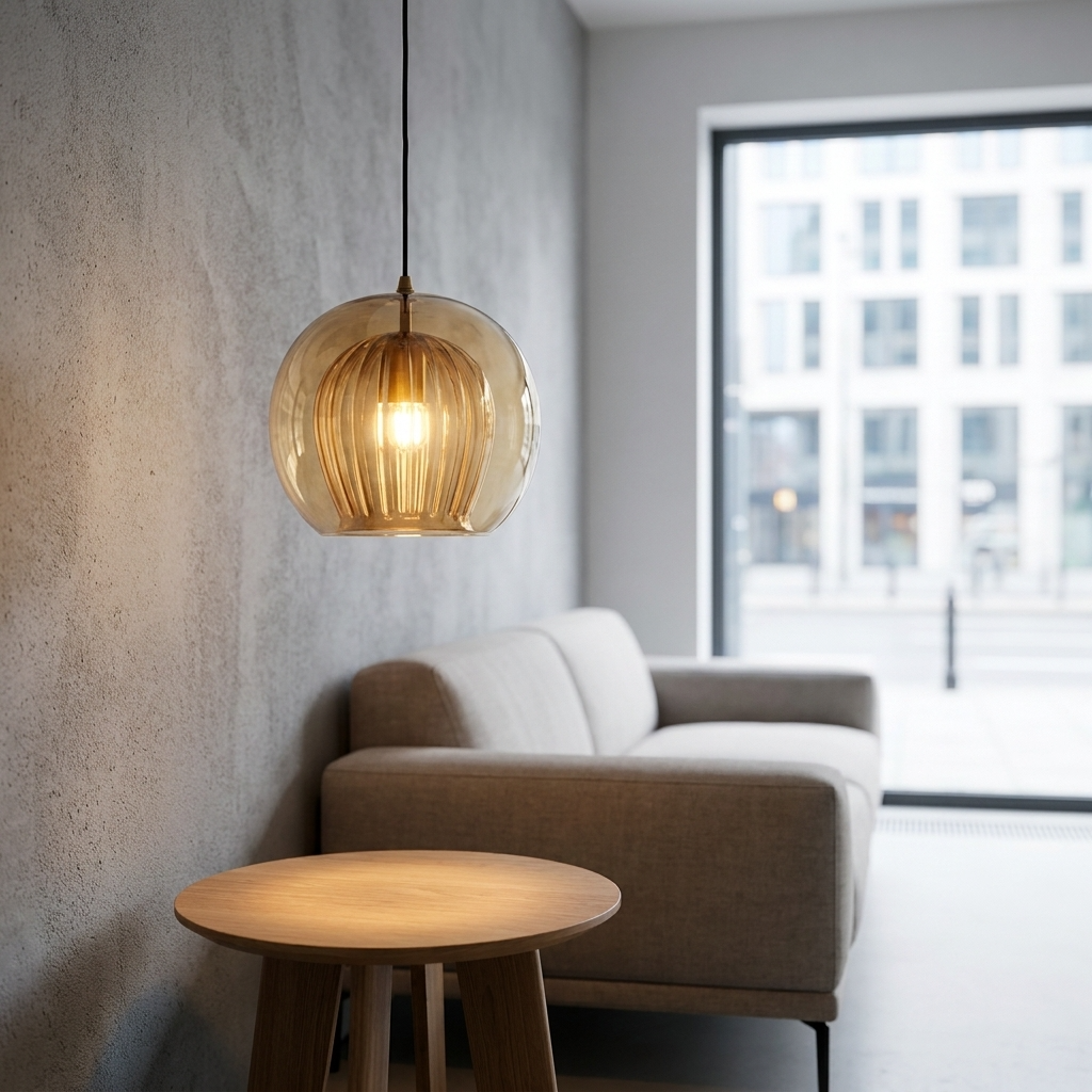 ElaraGlow | Stylish Elegant Glass Globe Pendant Light Fixture 9