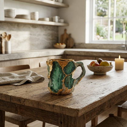 Elegant Crystal Coffee Mug with Unique Design | Durable Quartz for Enjoyable Mornings