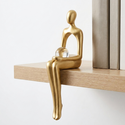 Abstract Bookshelf Figurines | Artistic Resin Sculptures with Unique Design | Modern Home Decor for Elegance and Sophistication 4