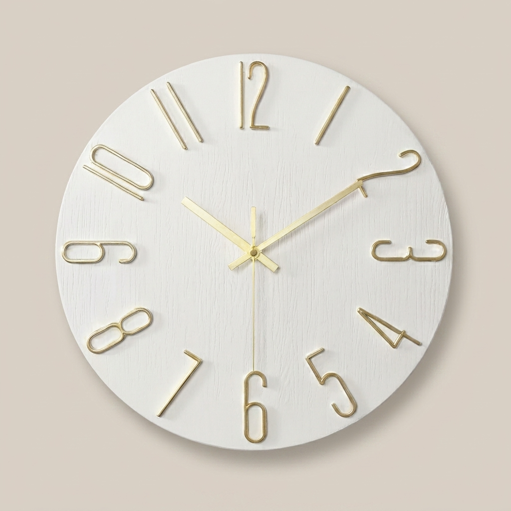 Minimalist Wall Clock | Quartz Design with Clear 30cm Dial | Stylish Timepiece for Modern Interiors 101