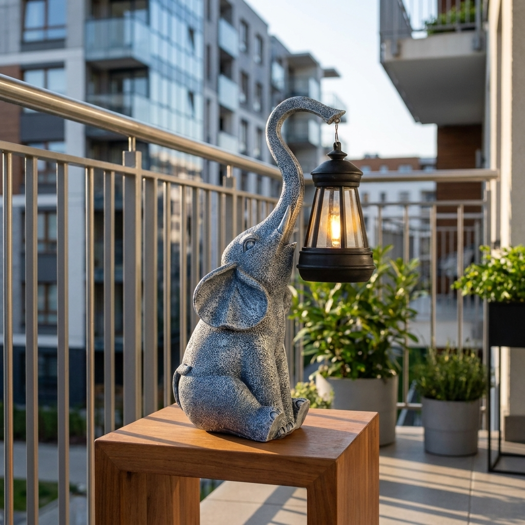 Elephanta | Charming Whimsical Solar LED Garden Lantern Lamp