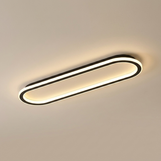 LumosAura | Sleek Modern Oblong LED Ceiling Light Fixture 100