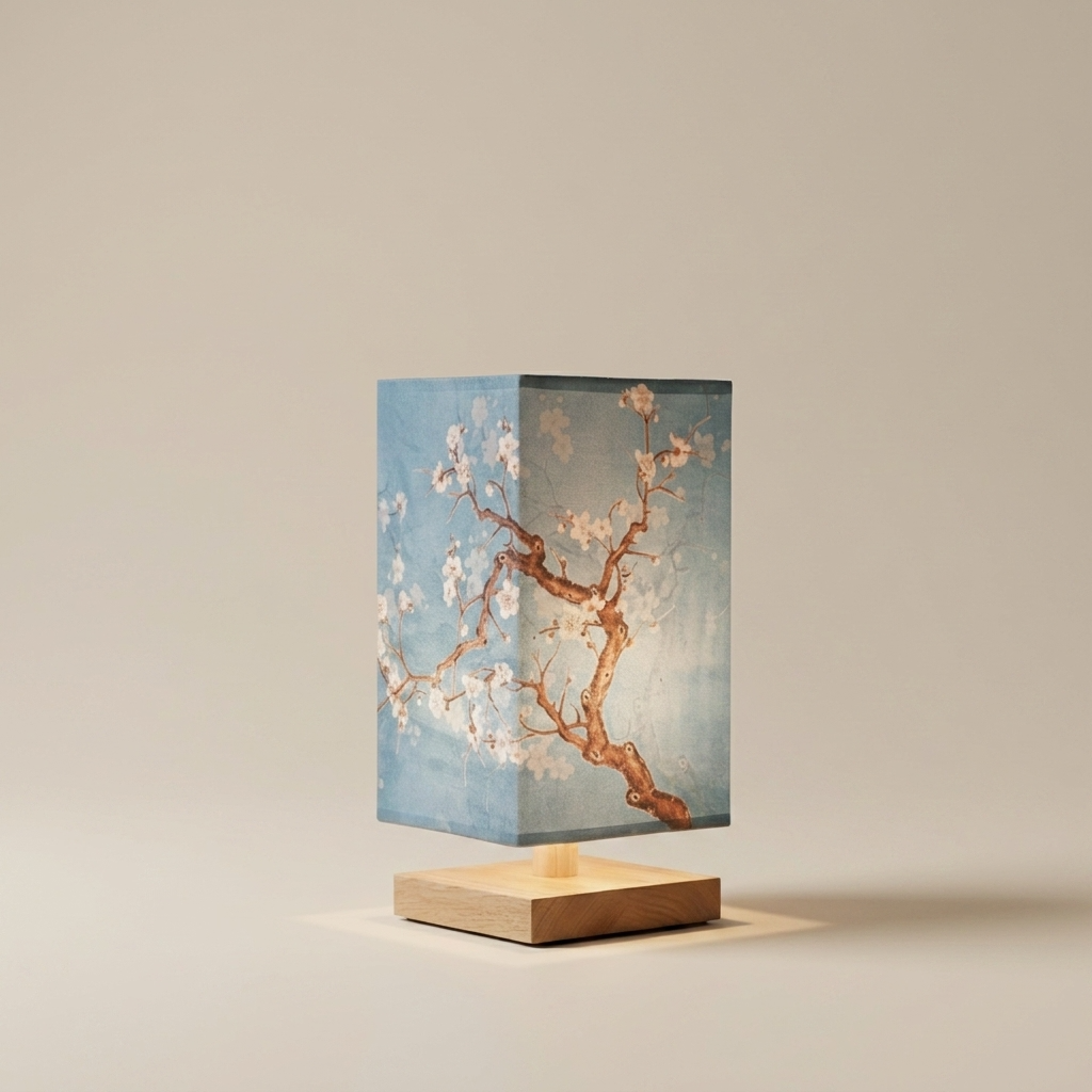 BambooGlow | Serene Minimalist Natural Wood Table Lamp for Bedroom