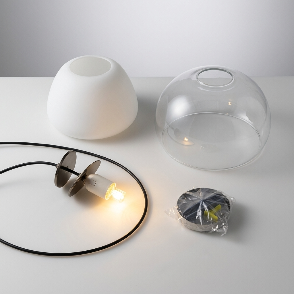 Luminara | Smukła nowoczesna szklana minimalistyczna lampa wisząca