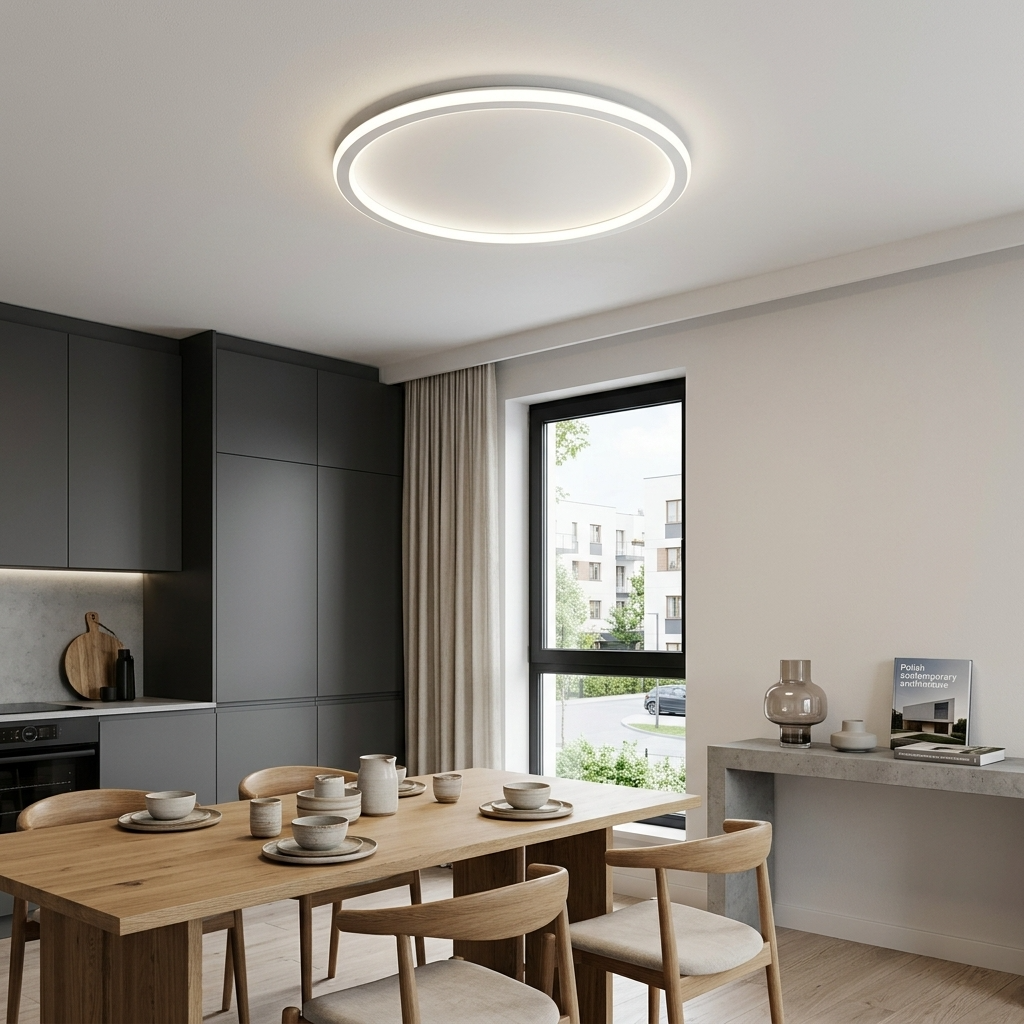 NordicAura | Modern Minimalist Aluminum Round Ceiling Light Fixture