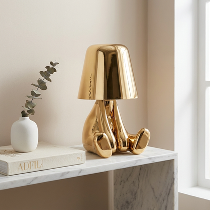 AuroraGlow | Elegant Dimmable Gold Character Figurine Table Lamp 29