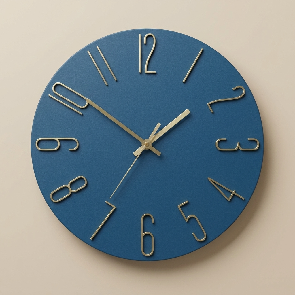 Minimalist Wall Clock | Quartz Design with Clear 30cm Dial | Stylish Timepiece for Modern Interiors