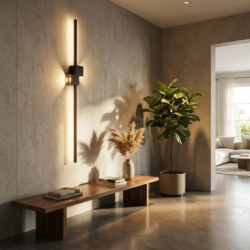 LuxeAura | Elegant Minimalist Oblong LED Wall Lamp for Modern Interiors 3