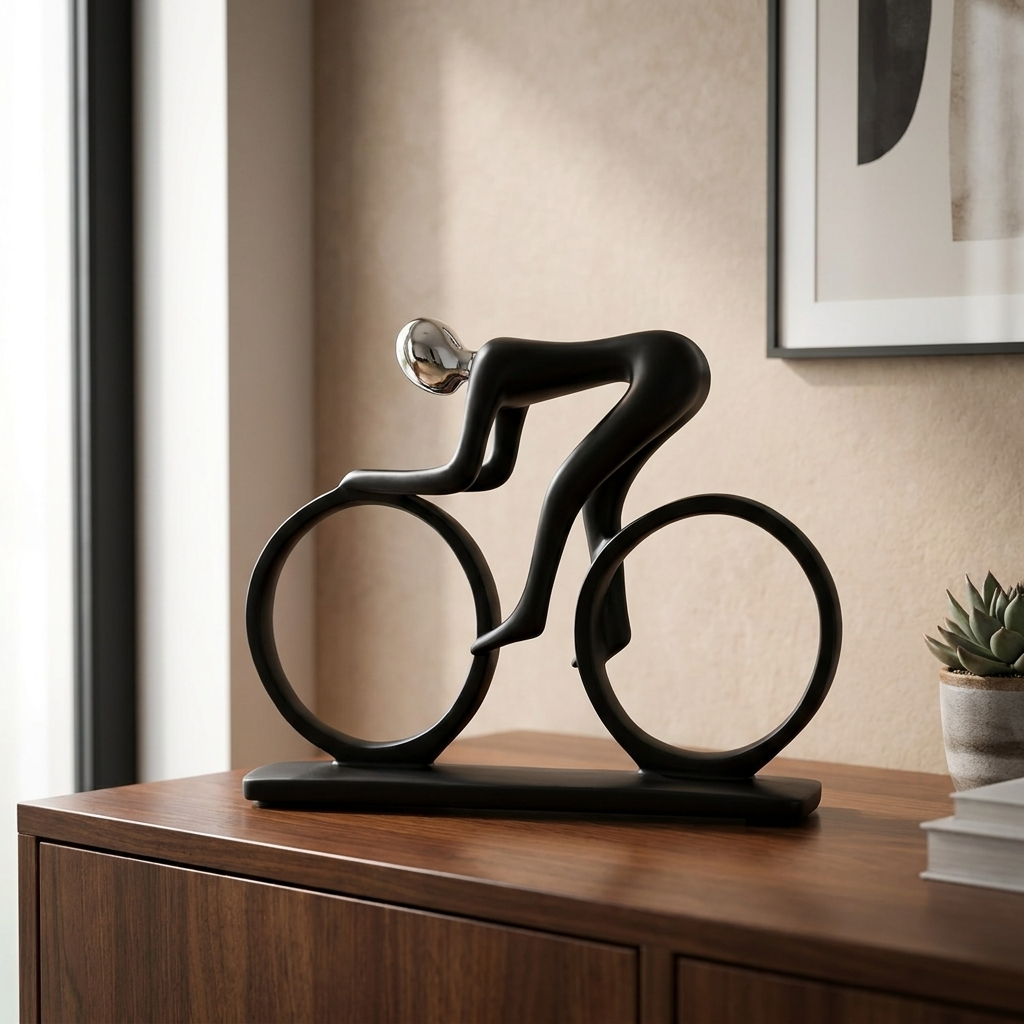 Artistic Sports Sculpture Collection | Handcrafted Resin Figurines for Elegant Home Decor