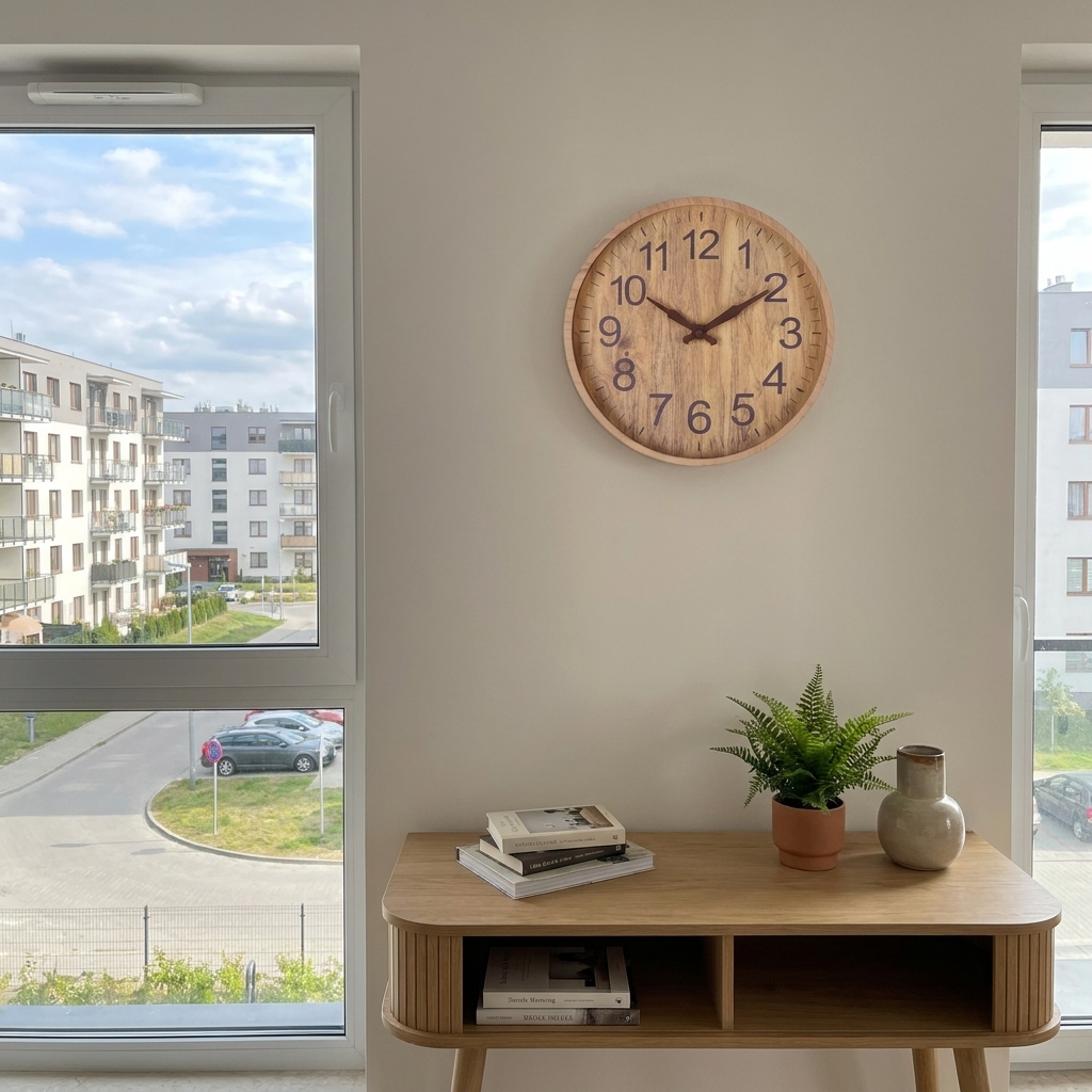 Modern Wall Clock | Wooden Dial with Large Digits for Easy Time Reading 3