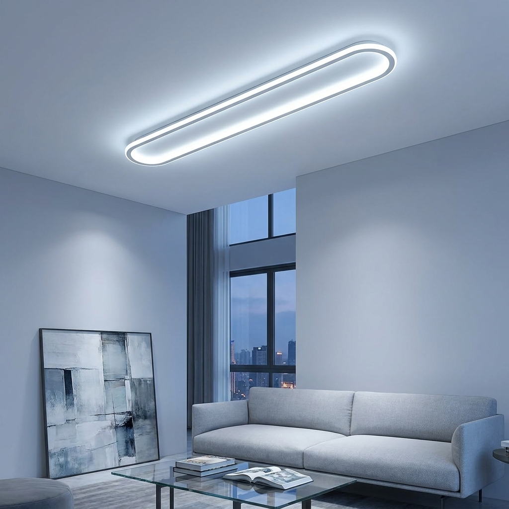 LumosAura | Sleek Modern Oblong LED Ceiling Light Fixture